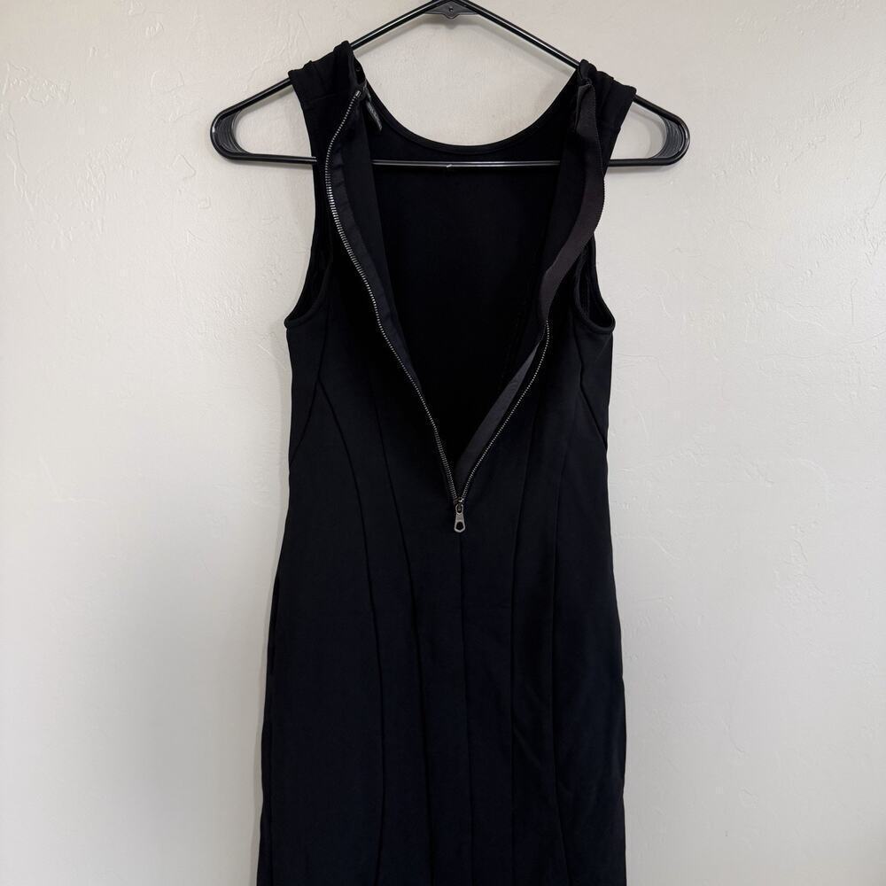 Rag & Bone Black Taryn Dress Size 4 Sleeveless MIDI Office Siren LBD - Picture 6 of 7